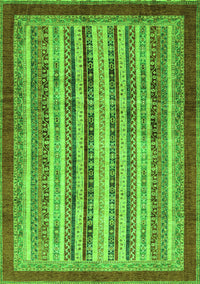 Abstract Green Modern Rug, abs3752grn