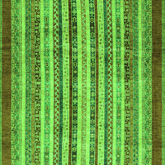 Abstract Green Modern Rug, abs3752grn