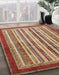 Abstract Brown Modern Rug in Family Room, abs3752