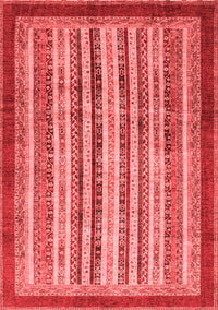 Abstract Red Modern Rug, abs3752red