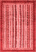 Abstract Red Modern Area Rugs