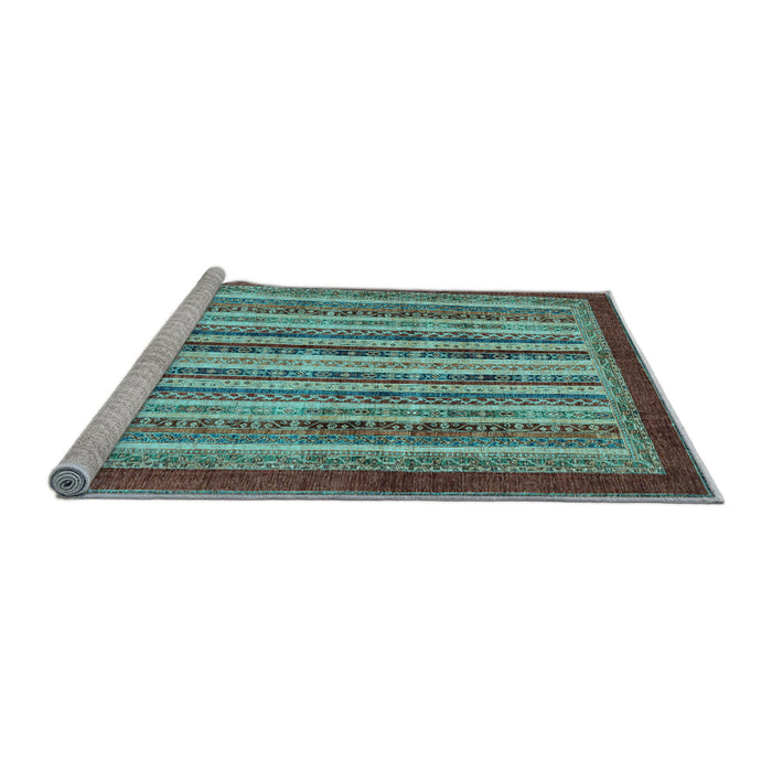 Sideview of Machine Washable Abstract Light Blue Modern Rug, wshabs3752lblu