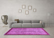 Machine Washable Abstract Purple Modern Area Rugs in a Living Room, wshabs3752pur