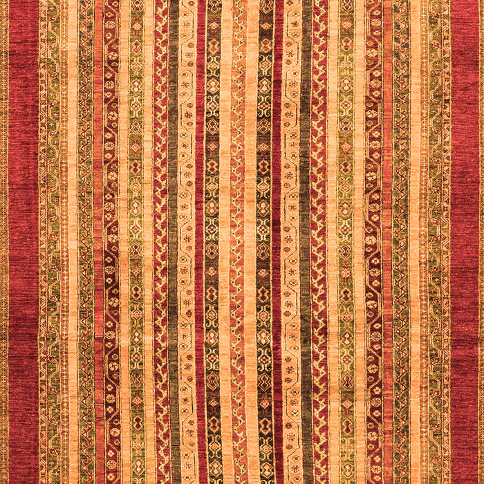 Machine Washable Abstract Orange Modern Area Rugs, wshabs3752org