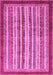 Machine Washable Abstract Pink Modern Rug, wshabs3752pnk