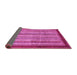 Sideview of Abstract Pink Modern Rug, abs3752pnk