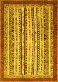 Abstract Yellow Modern Rug, abs3752yw