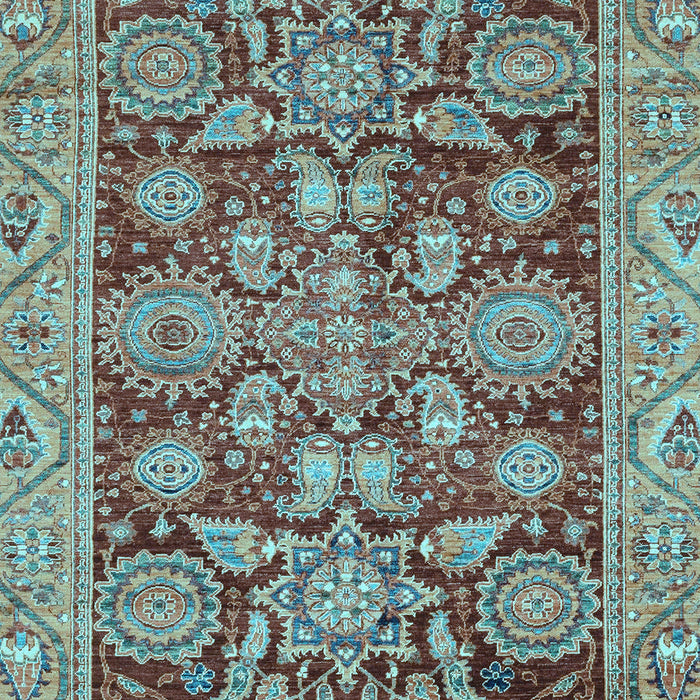 Oriental Light Blue Traditional Rug, abs3753lblu