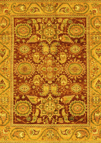 Oriental Yellow Traditional Rug, abs3753yw