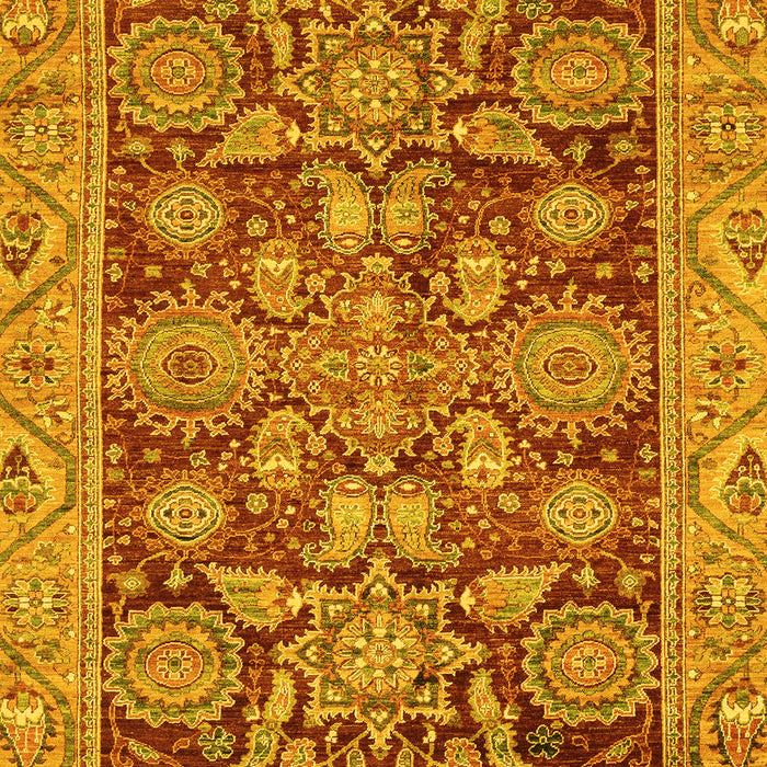 Oriental Yellow Traditional Rug, abs3753yw