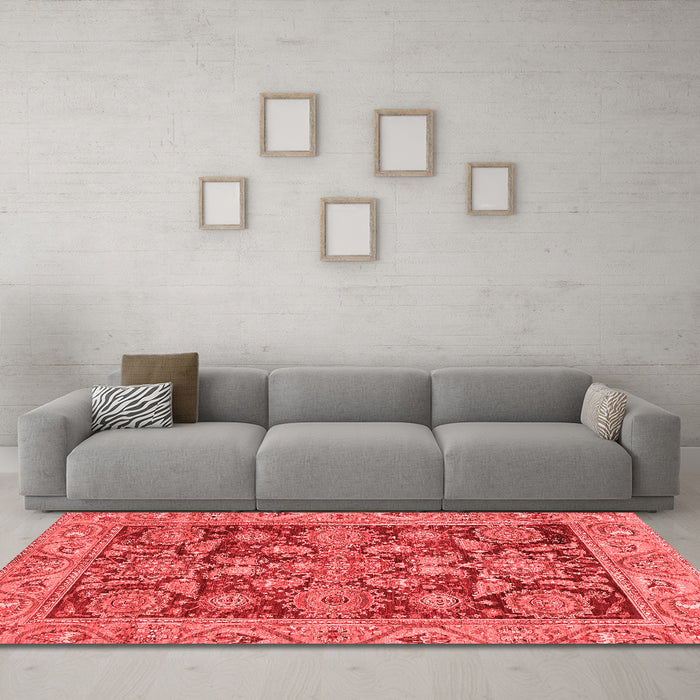 Traditional Red Washable Rugs