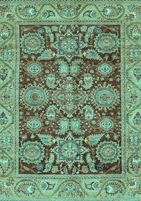 Oriental Turquoise Traditional Rug, abs3753turq