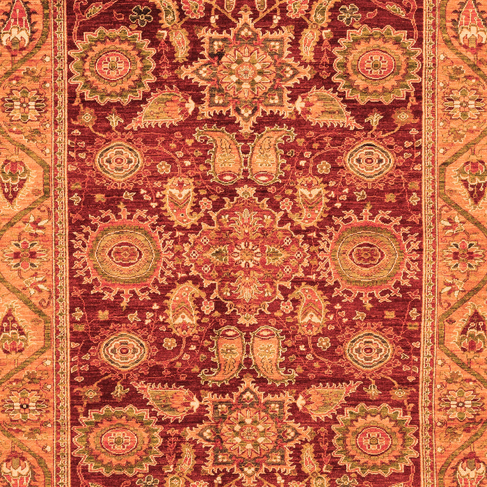 Oriental Orange Traditional Rug, abs3753org