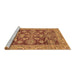 Sideview of Machine Washable Oriental Brown Traditional Rug, wshabs3753brn