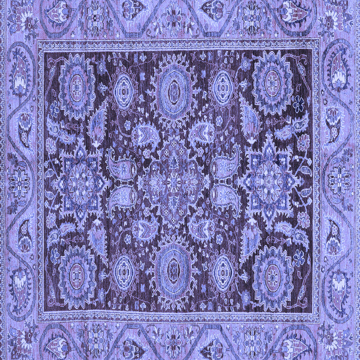 Square Oriental Blue Traditional Rug, abs3753blu