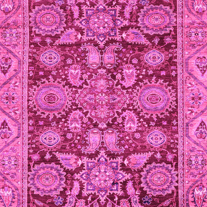 Machine Washable Oriental Pink Traditional Rug, wshabs3753pnk