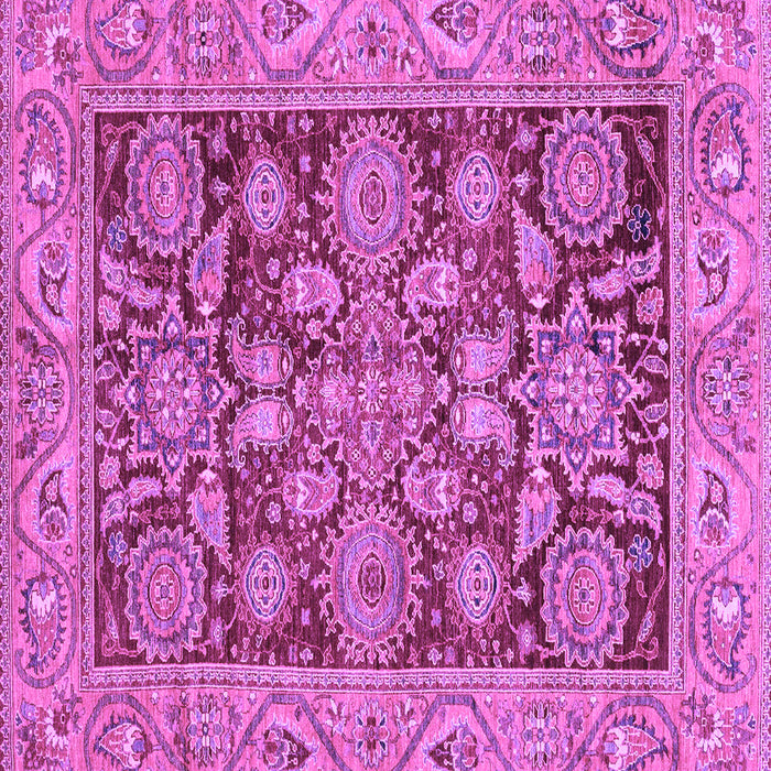 Square Oriental Purple Traditional Rug, abs3753pur