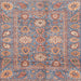 Square Abstract Mauve Taupe Purple Oriental Rug, abs3754