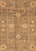 Machine Washable Oriental Brown Traditional Rug, wshabs3754brn