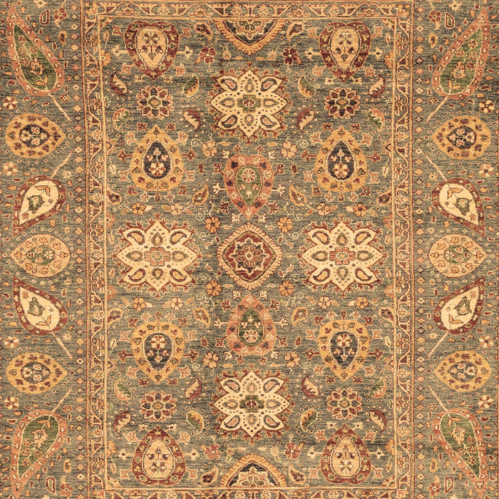Machine Washable Oriental Brown Traditional Rug, wshabs3754brn