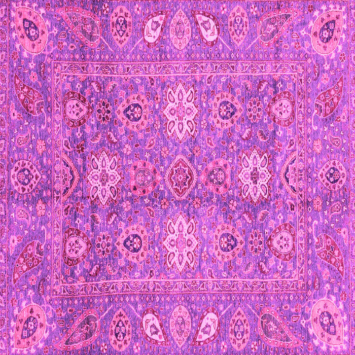 Square Oriental Pink Traditional Rug, abs3754pnk
