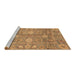 Sideview of Machine Washable Oriental Brown Traditional Rug, wshabs3754brn