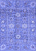 Machine Washable Oriental Blue Traditional Rug, wshabs3754blu