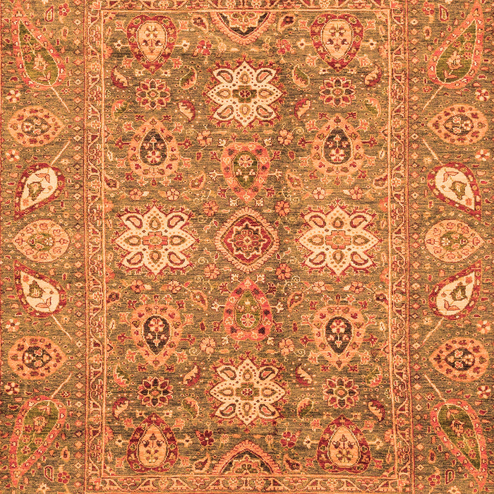 Oriental Orange Traditional Rug, abs3754org