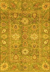 Oriental Yellow Traditional Rug, abs3754yw