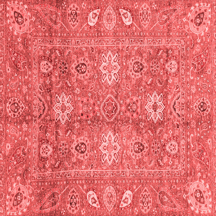 Machine Washable Oriental Red Traditional Rug, wshabs3754red