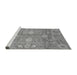 Sideview of Machine Washable Oriental Gray Traditional Rug, wshabs3754gry