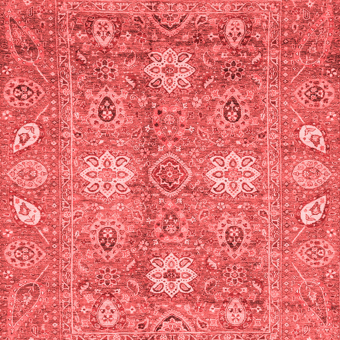 Machine Washable Oriental Red Traditional Rug, wshabs3754red