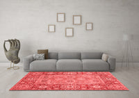 Machine Washable Oriental Red Traditional Rug, wshabs3755red