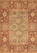 Machine Washable Oriental Brown Traditional Rug, wshabs3755brn