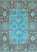 Oriental Light Blue Traditional Rug, abs3755lblu