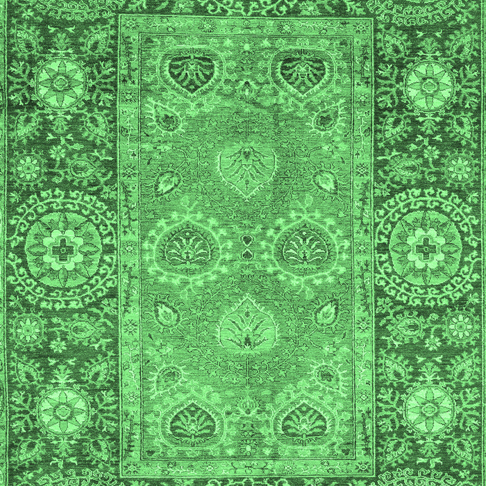 Oriental Emerald Green Traditional Rug, abs3755emgrn