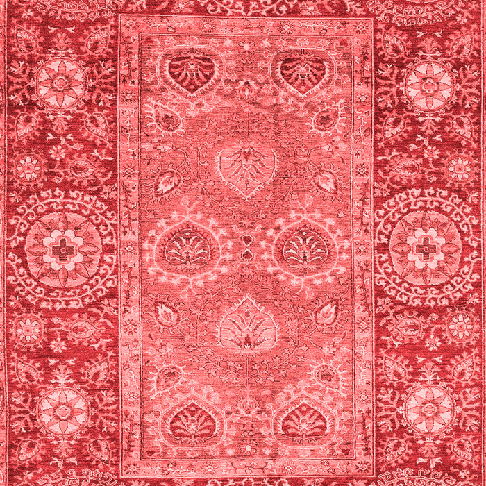 Machine Washable Oriental Red Traditional Rug, wshabs3755red