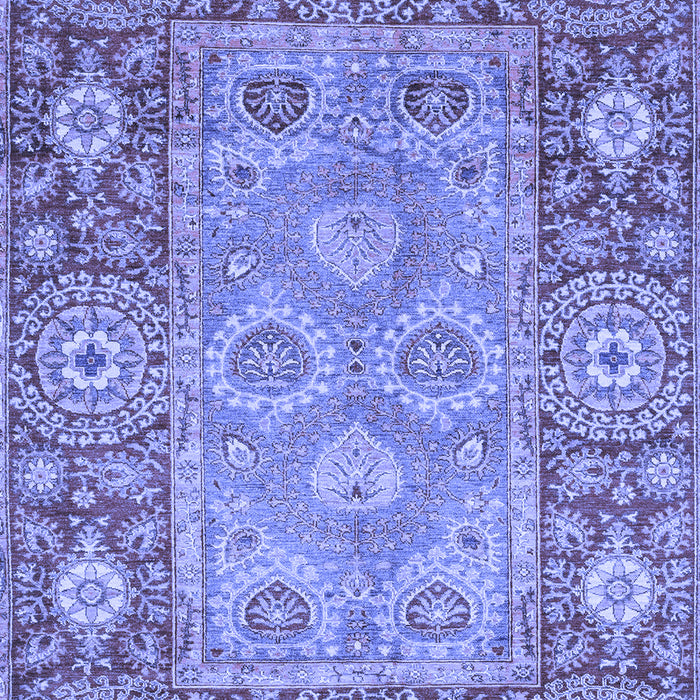 Machine Washable Oriental Blue Traditional Rug, wshabs3755blu