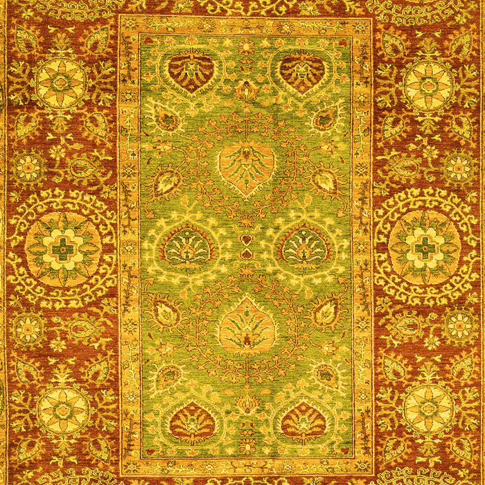 Oriental Yellow Traditional Rug, abs3755yw