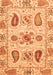 Abstract Orange Modern Rug, abs3756org