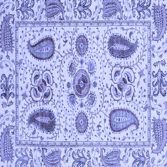 Square Machine Washable Abstract Blue Modern Rug, wshabs3756blu