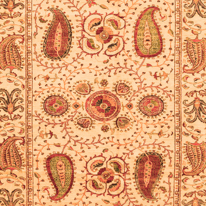 Machine Washable Abstract Orange Modern Area Rugs, wshabs3756org