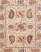 Machine Washable Abstract Rust Pink Rug, wshabs3756