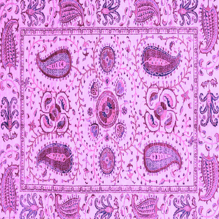 Square Abstract Purple Modern Rug, abs3756pur