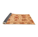 Sideview of Abstract Orange Modern Rug, abs3756org