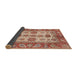 Sideview of Abstract Brown Oriental Rug, abs3757