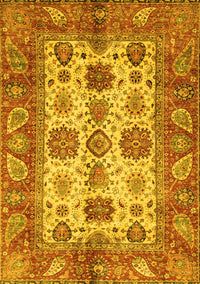 Oriental Yellow Traditional Rug, abs3757yw