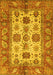 Oriental Yellow Traditional Rug, abs3757yw