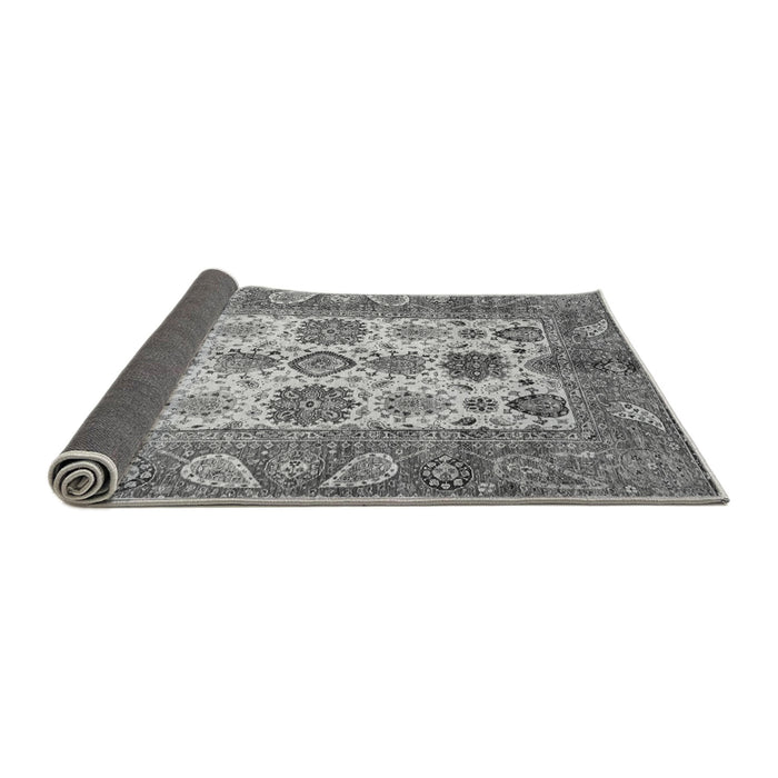 Sideview of Oriental Gray Traditional Rug, abs3757gry