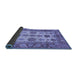 Sideview of Oriental Blue Traditional Rug, abs3757blu